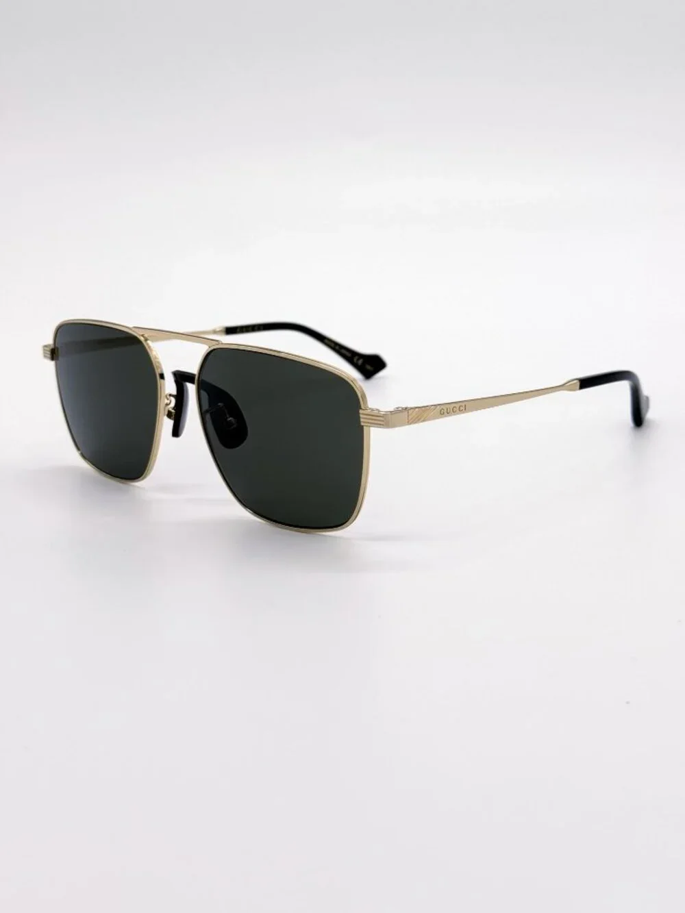 NEW GUCCI SUNGLASSES GG0743S 001 GOLD/GRAY AVIATOR UNISEX GUCCI EYEWEAR